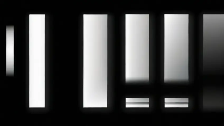 Diseño minimalista con fondo negro
