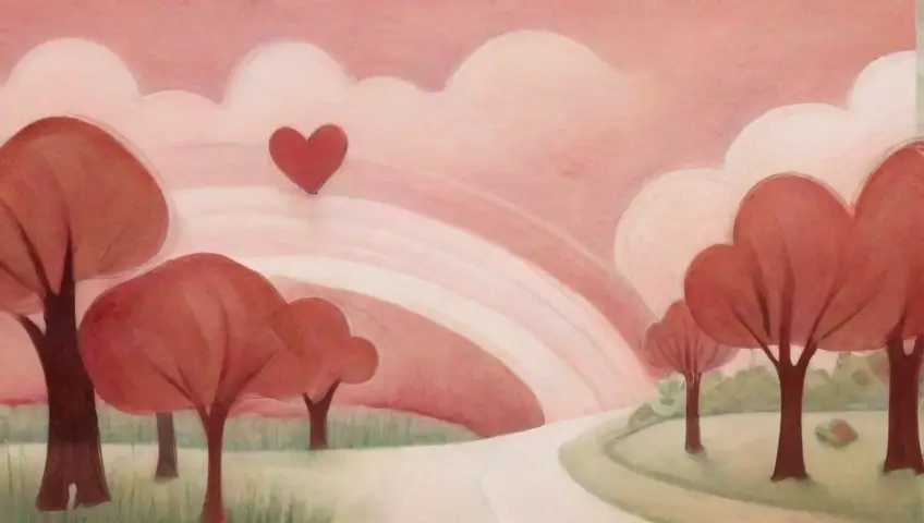 Un delicado juego de líneas y colores evoca emociones de amor y esperanza