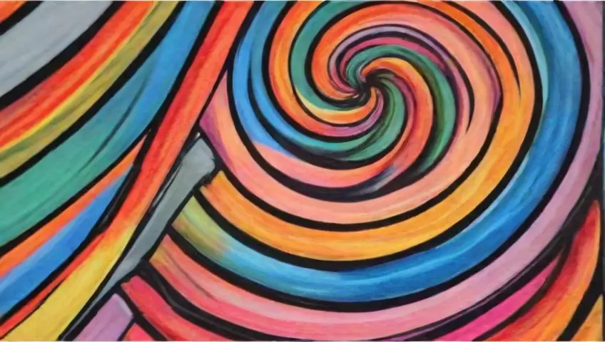 Un smartphone con efectos de luz, colores vibrantes y texturas evoca la frustración y confusión del usuario en Instagram