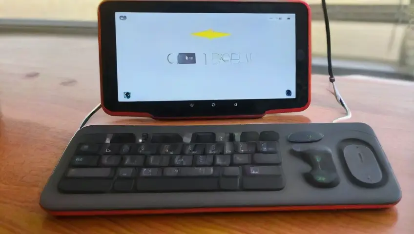 Un smartphone moderno y brillante con un fondo ordenado y armonioso